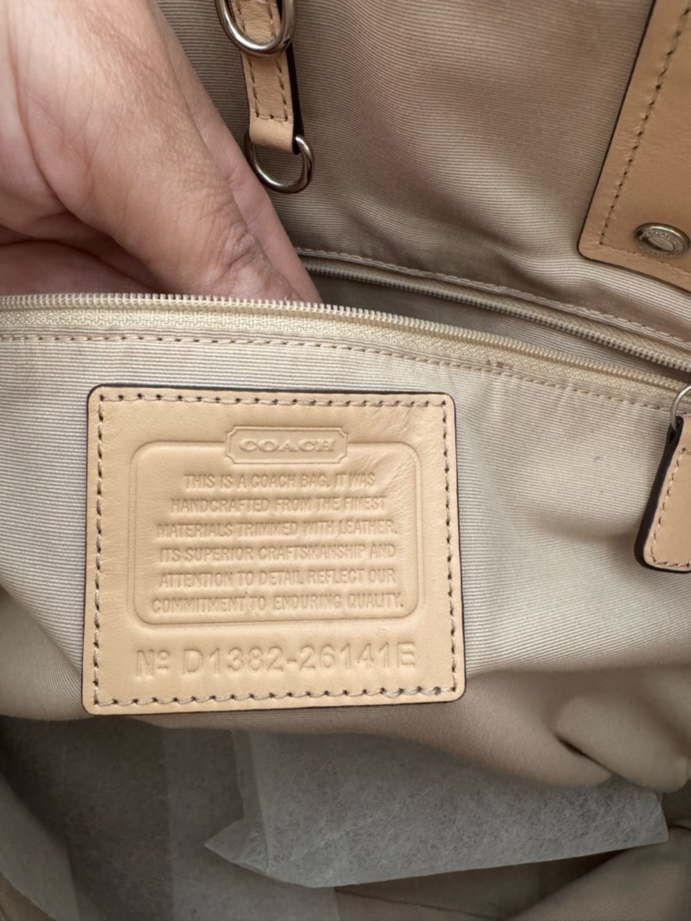 Coach (2013) Metro Metallic Tote - Picture 2 of 10